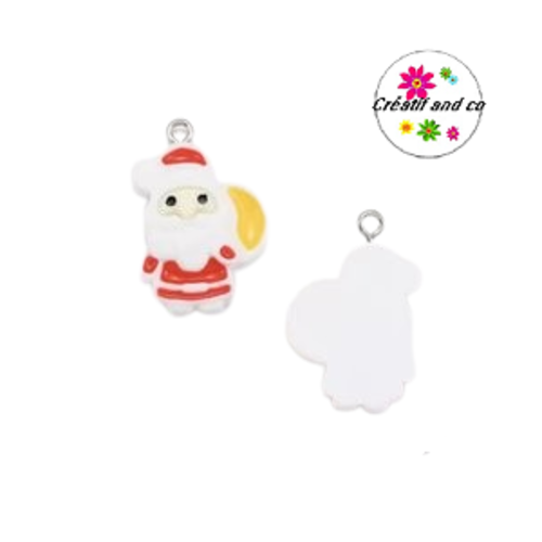 Breloque père noël résine