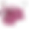 X2 cabochons léopard fuschia 12mm