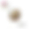 X2 cabochons motif plante 14mm