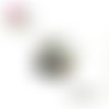 X2 cabochons motif plante 14mm