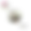 X2 cabochons motif plante 14mm