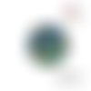 X2 cabochons fleuris 16mm