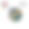 X2 cabochons fleuris 16mm