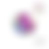 X2 cabochons fleuris 16mm