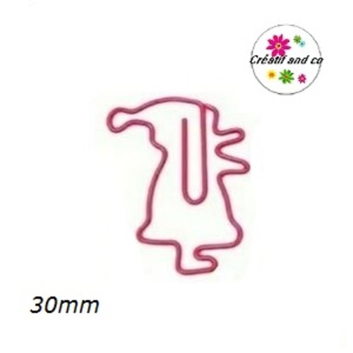 Trombone gnome fuschia métallique