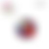 X2 cabochons fleuris 16mm