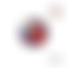 X2 cabochons fleuris 16mm