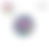 X2 cabochons fleuris 12mm