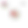 X2 cabochons fleuris 12mm