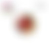 X2 cabochons fleuris 12mm
