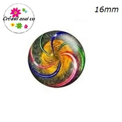 X2 cabochons à motif 16mm