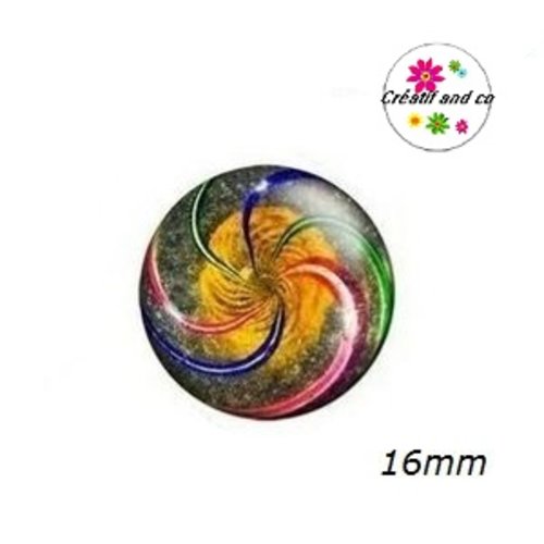 X2 cabochons à motif 16mm