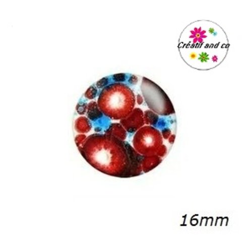 X2 cabochons à motif 16mm