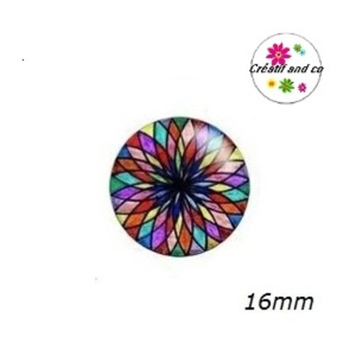 X2 cabochons à motif 16mm