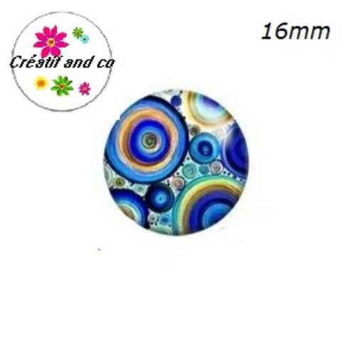 X2 cabochons à motif 16mm