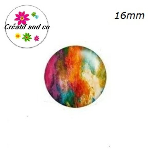 X2 cabochons à motif 16mm