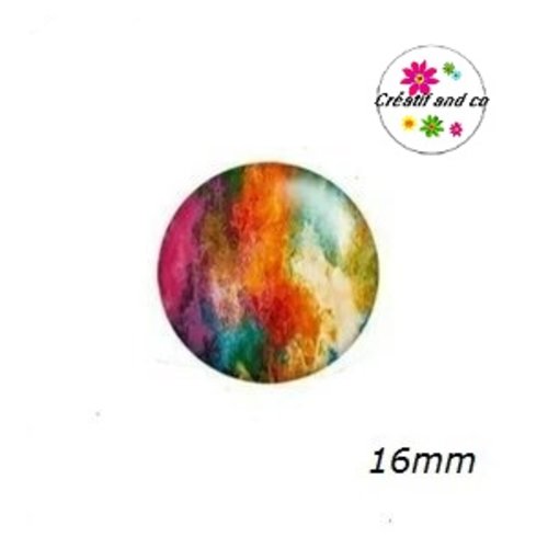 X2 cabochons à motif 16mm