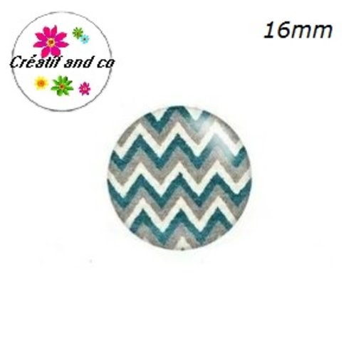 X2 cabochons à motif 16mm