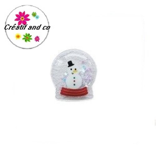 Boule de noël souple avec paillettes brillantes flottantes 40mm