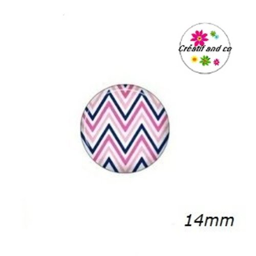 X2 cabochons à motifs 14mm