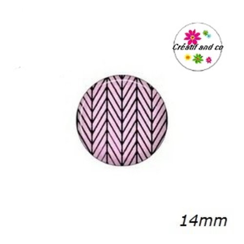 X2 cabochons à motifs 14mm