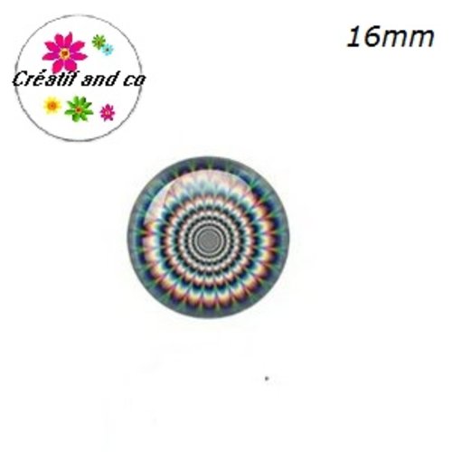 X2 cabochons à motif 16mm