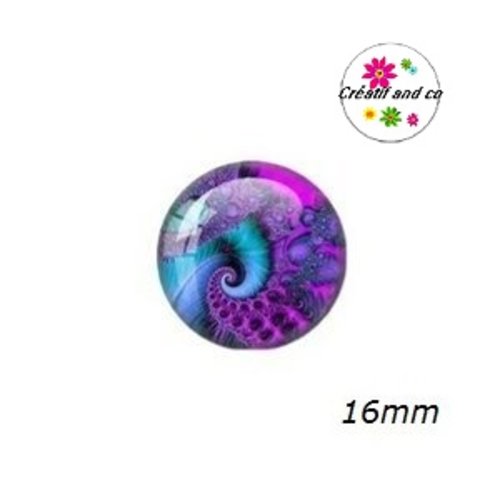 X2 cabochons à motif 16mm