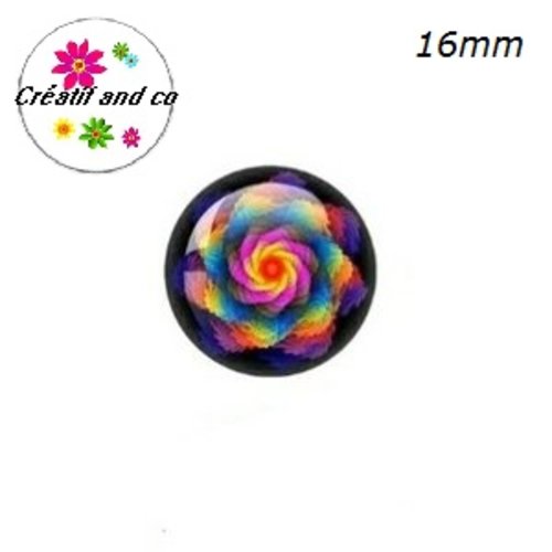X2 cabochons à motif 16mm