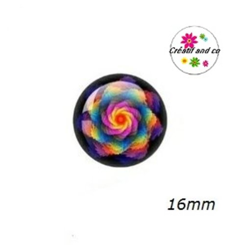 X2 cabochons à motif 16mm