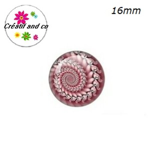 X2 cabochons à motif 16mm