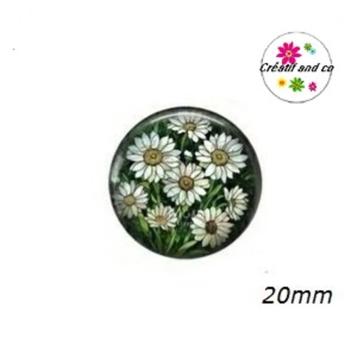Cabochon fleur 20mm