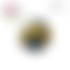X2 cabochons fleuris 12mm