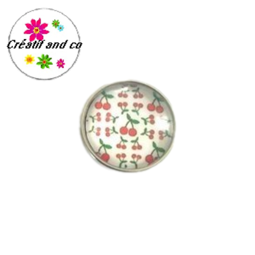 Bouton pression nuée de cerises