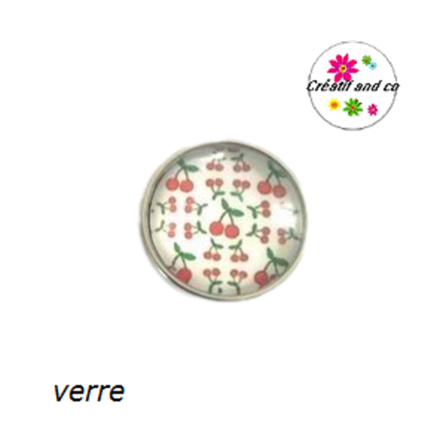 Bouton pression nuée de cerises