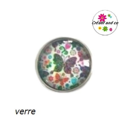 Bouton pression nuée de papillons