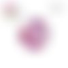 X2 cabochons fleurs ton pastel 12mm