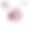X2 cabochons fleurs ton pastel 12mm