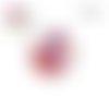 X2 cabochons fleurs ton pastel 12mm