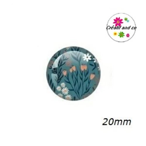 Cabochon fleur 20mm