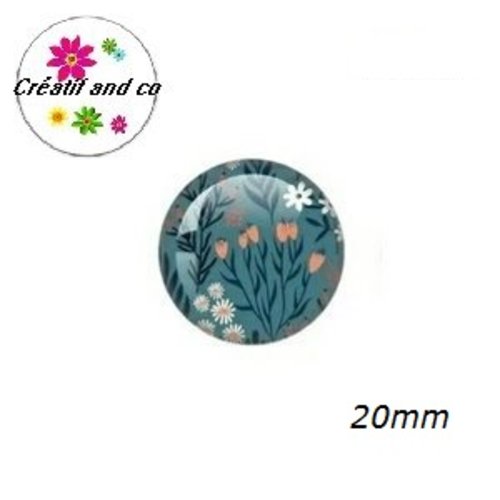 Cabochon fleur 20mm