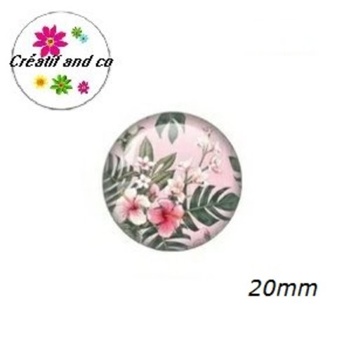 Cabochon fleur 20mm