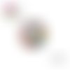 Cabochon fleurs abstraites  20mm