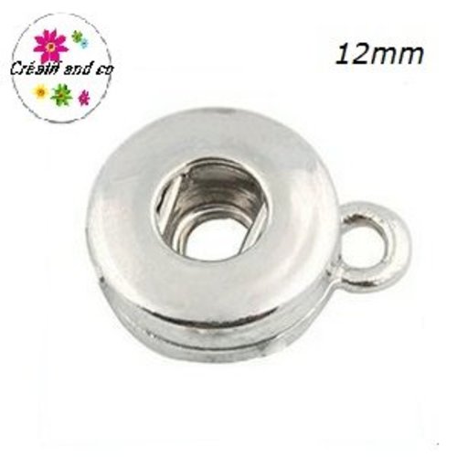 Pendentif bouton pression 12mm