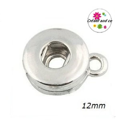 Pendentif bouton pression 12mm