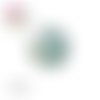Cabochon fleur bleue  25mm