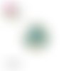 Cabochon fleur bleue 25mm