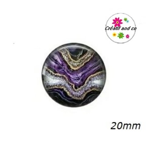 Cabochon à motif  20mm