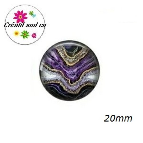 Cabochon à motif  20mm