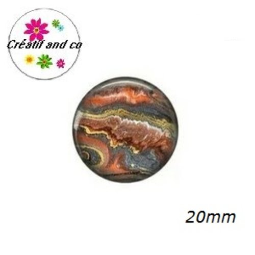 Cabochon à motif  20mm