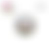 X2 cabochons fleuris 12mm
